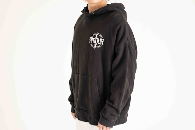 AMOUR Original hoodie ”INFINITE DIVERSITY”(Black)