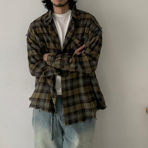 カジュアルレトロチェックシャツ vi1514