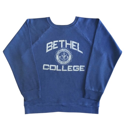 Champion BETHEL COLLEGE Raglan Sweat / Medium / Made in USA / 80s