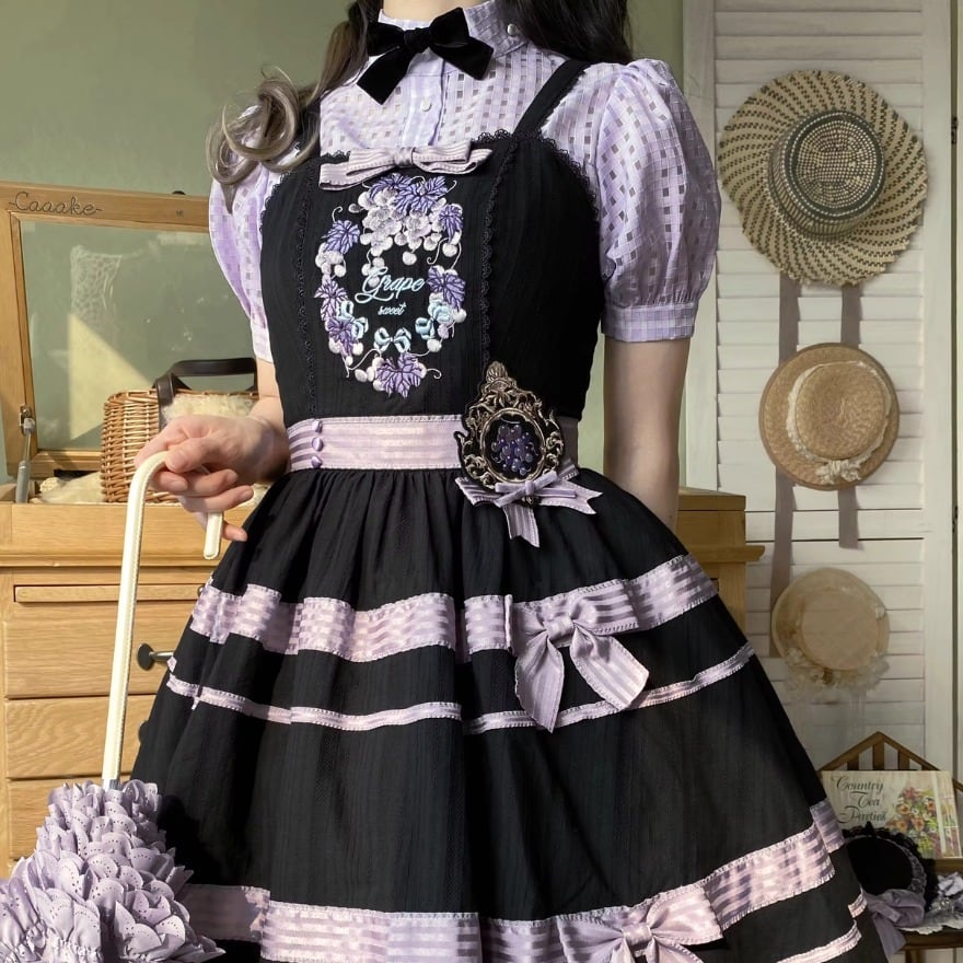 ゴスロリ ロリータ JSK withU ジャンパースカート ゴスロリ通販 With U ソフトロリータ JSK ジャンパースカート