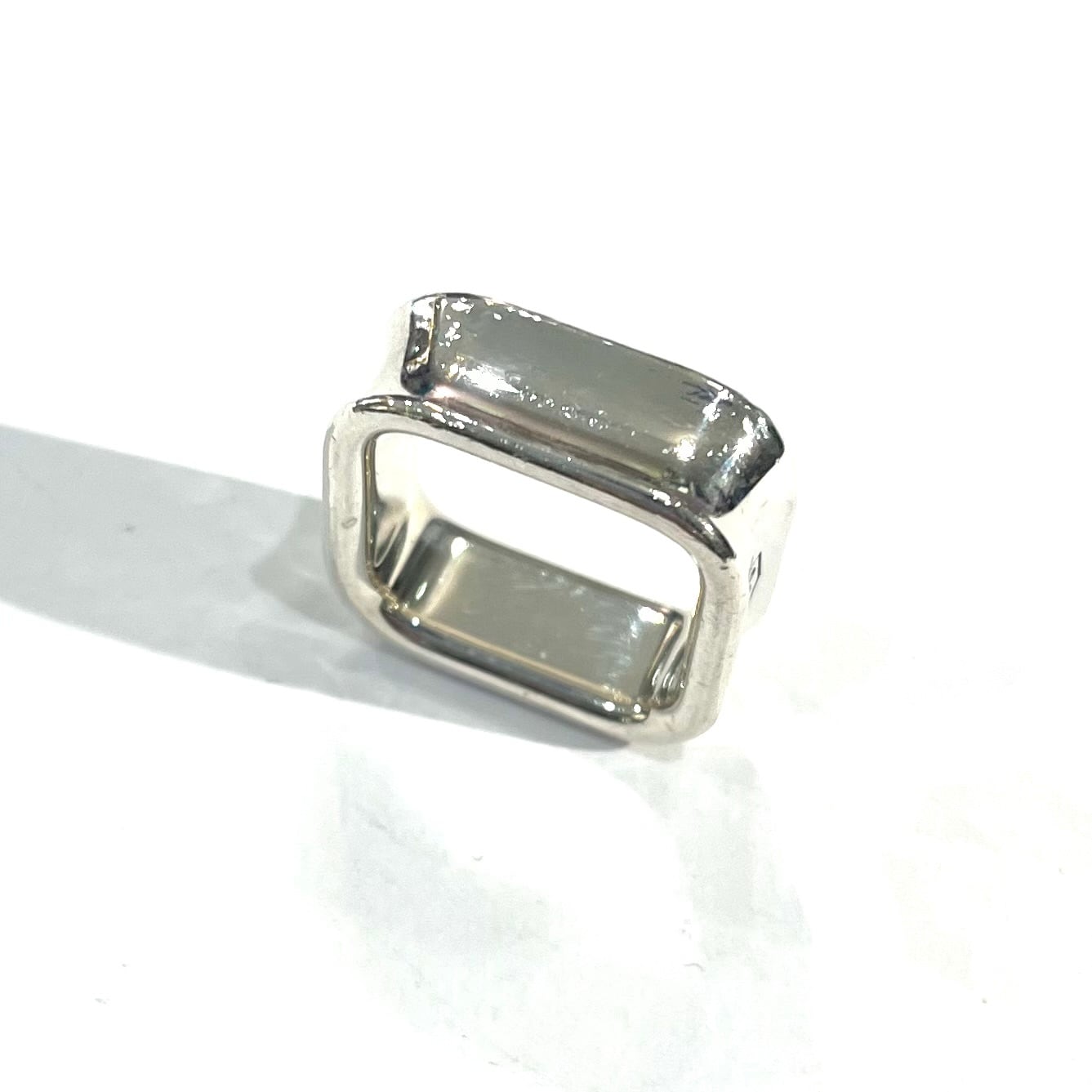 TIFFANY&CO.】【12-13号】2552 T&CO 1837 スクエアリング／シルバー925