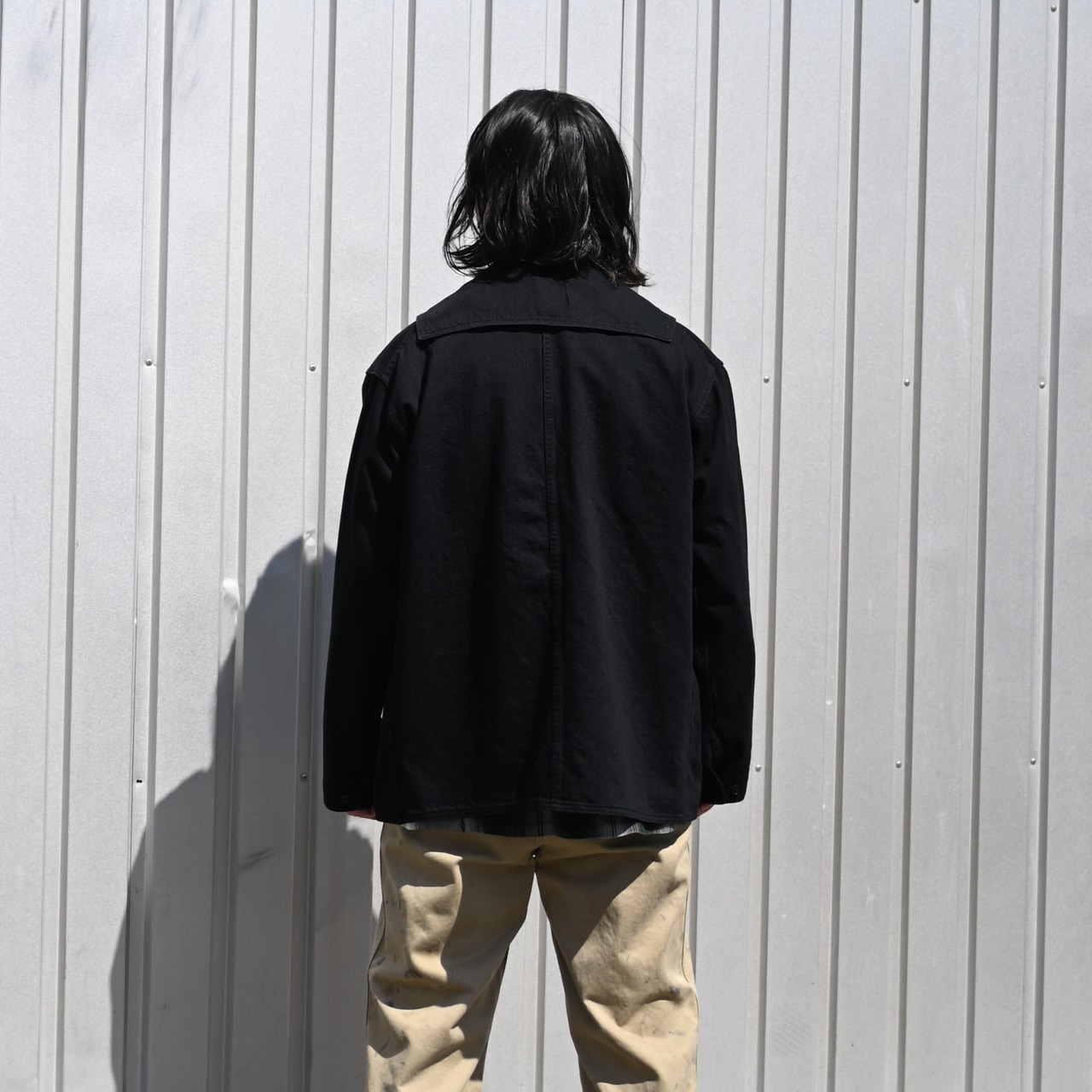 BOWBOW(バウワウ）レーヨンチェックシャツ,チノパンコーディネート