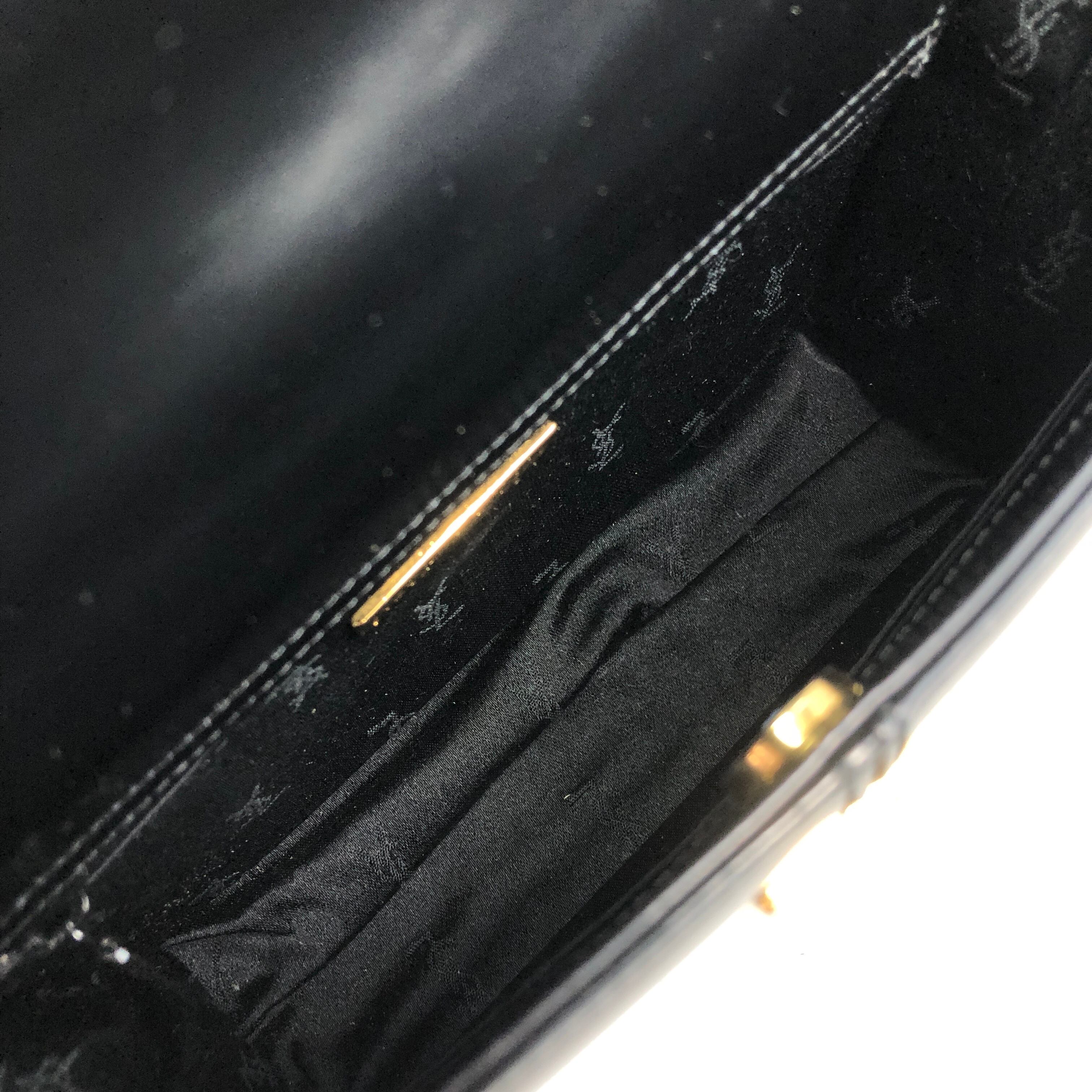 イヴ・サンローラン　 ブラックレザー ハンドバッグ ファスナータイプ 通勤通学☆Saint Laurent イヴ・サンローランハンドバッグ コピー2026