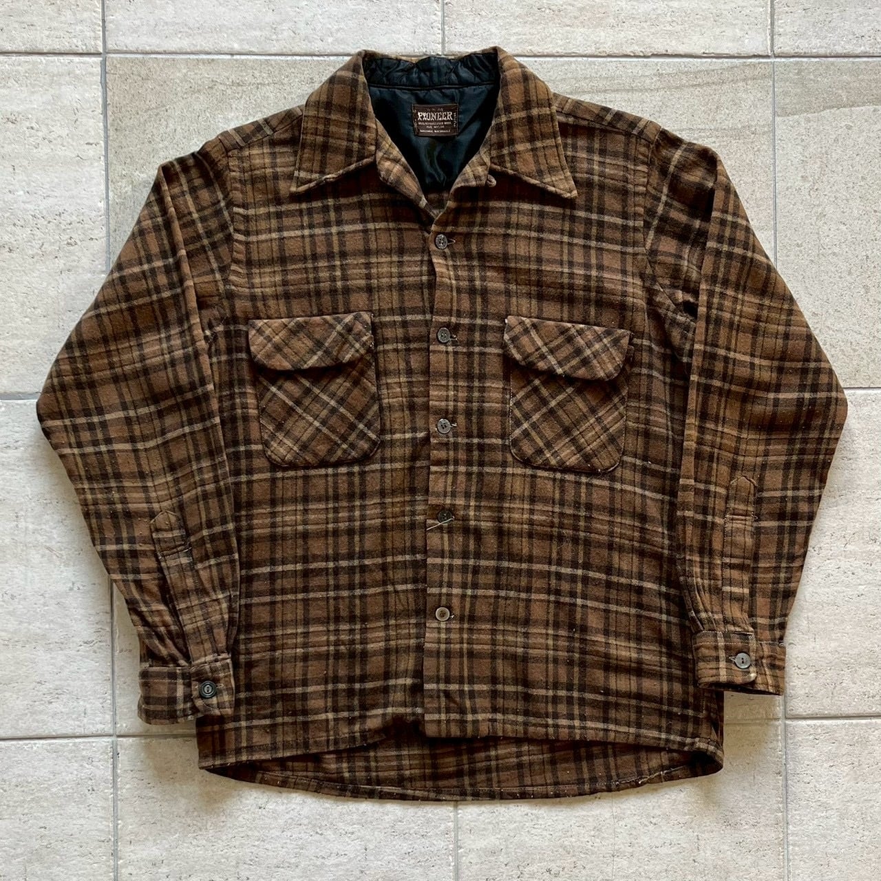 ペンドルトン　ボードシャツ　無地　70’s USA製　ビンテージ　希少 PENDLETON ペンドルトン ボードシャツ ビンテージ 70s