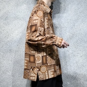 pattern shirt brown