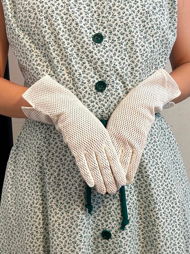 40's50's green flower dress