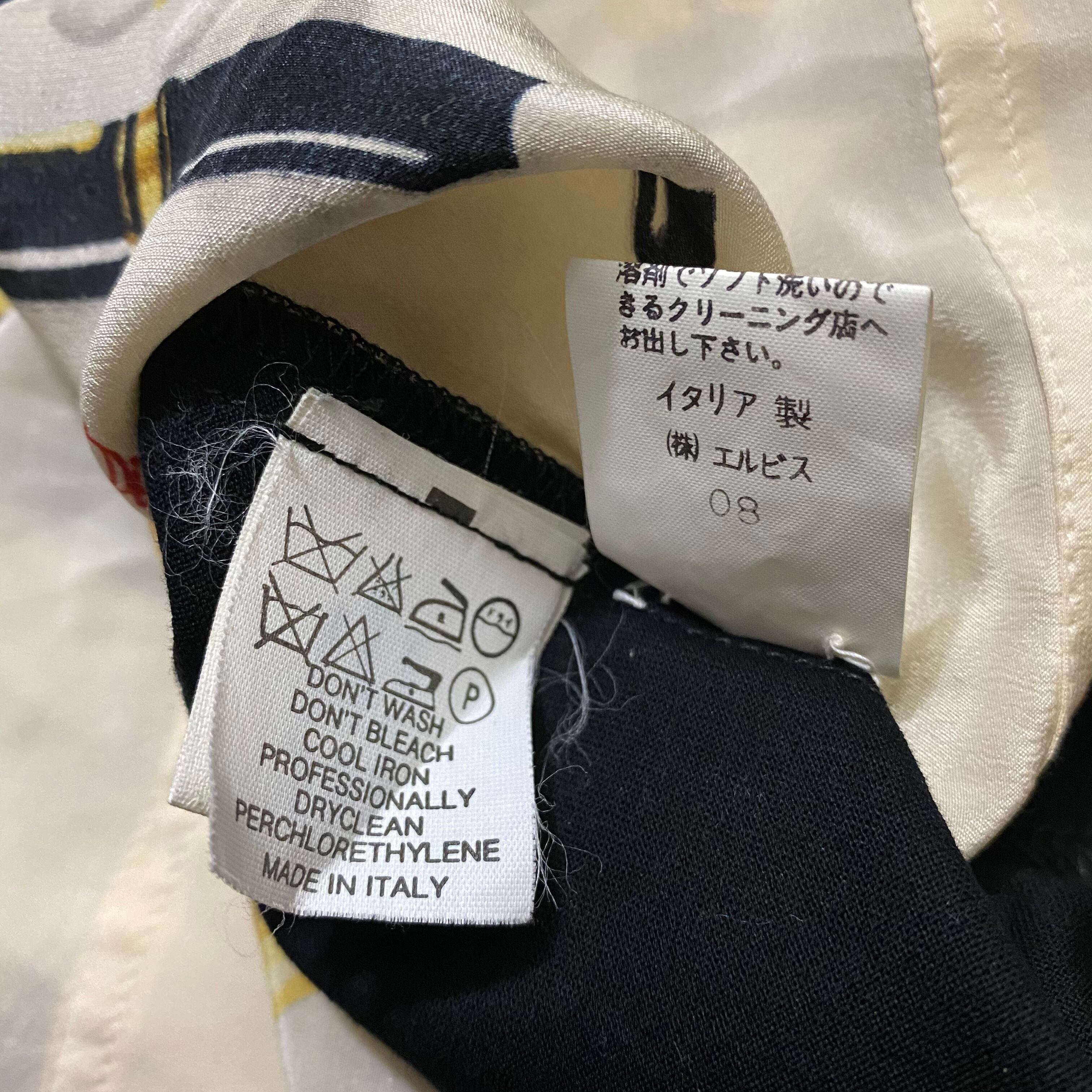 vintage GIANFRANCO FERRE scarf switching pullover | NOIR ONLINE