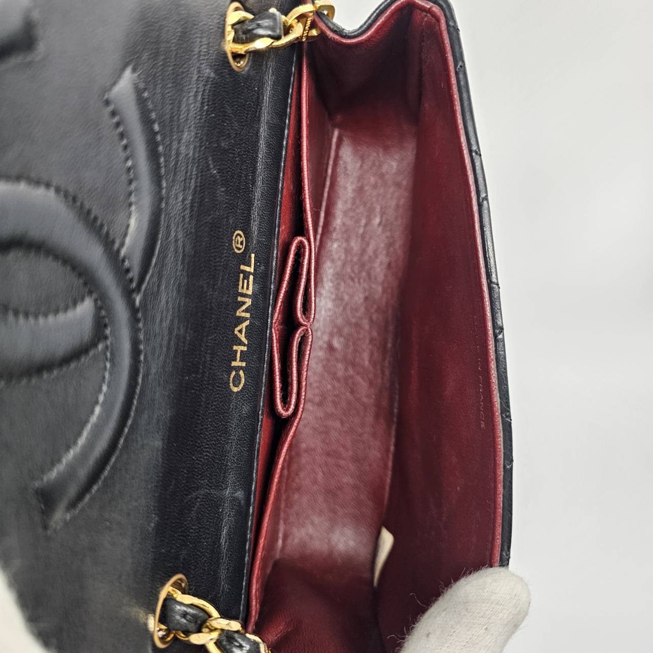 Vintage CHANEL ミニマトラッセ ラムスキン19㎝ ターンロック | Over