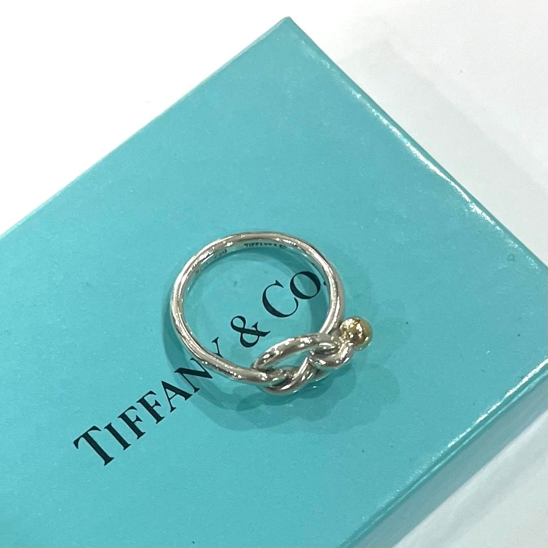TIFFANY&CO】【12-13号】2399 結コンビツイストノットリングシルバー