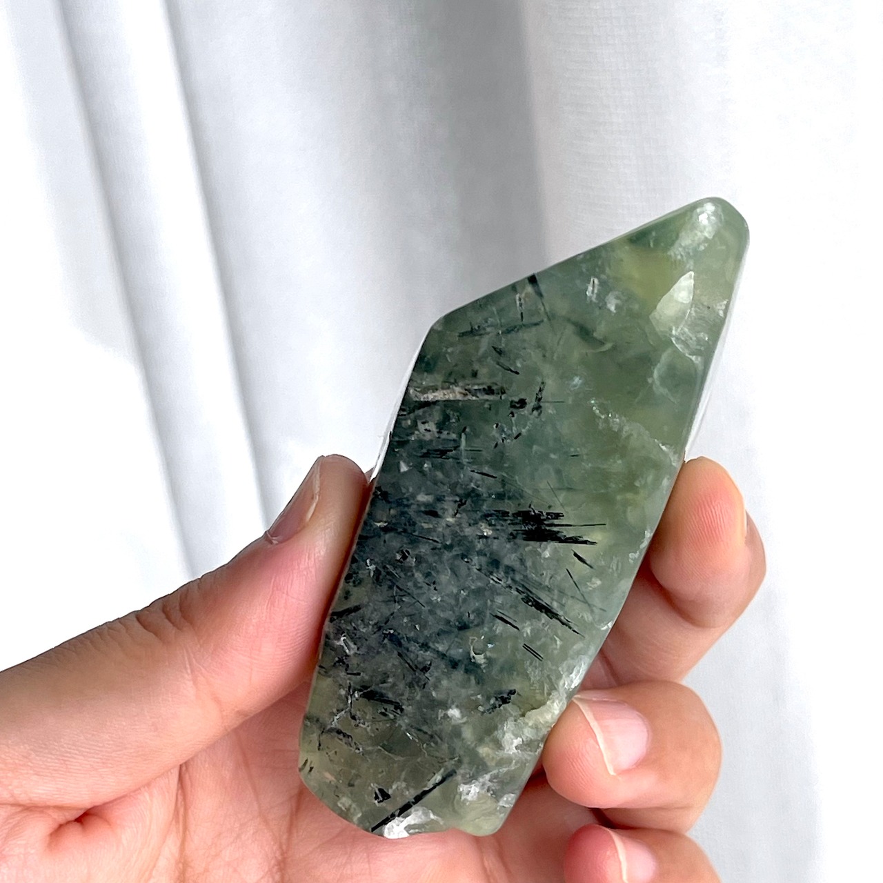 プレナイト＊フリーフォーム＊250806-01＊天然石＊置き物＊インテリアストーン