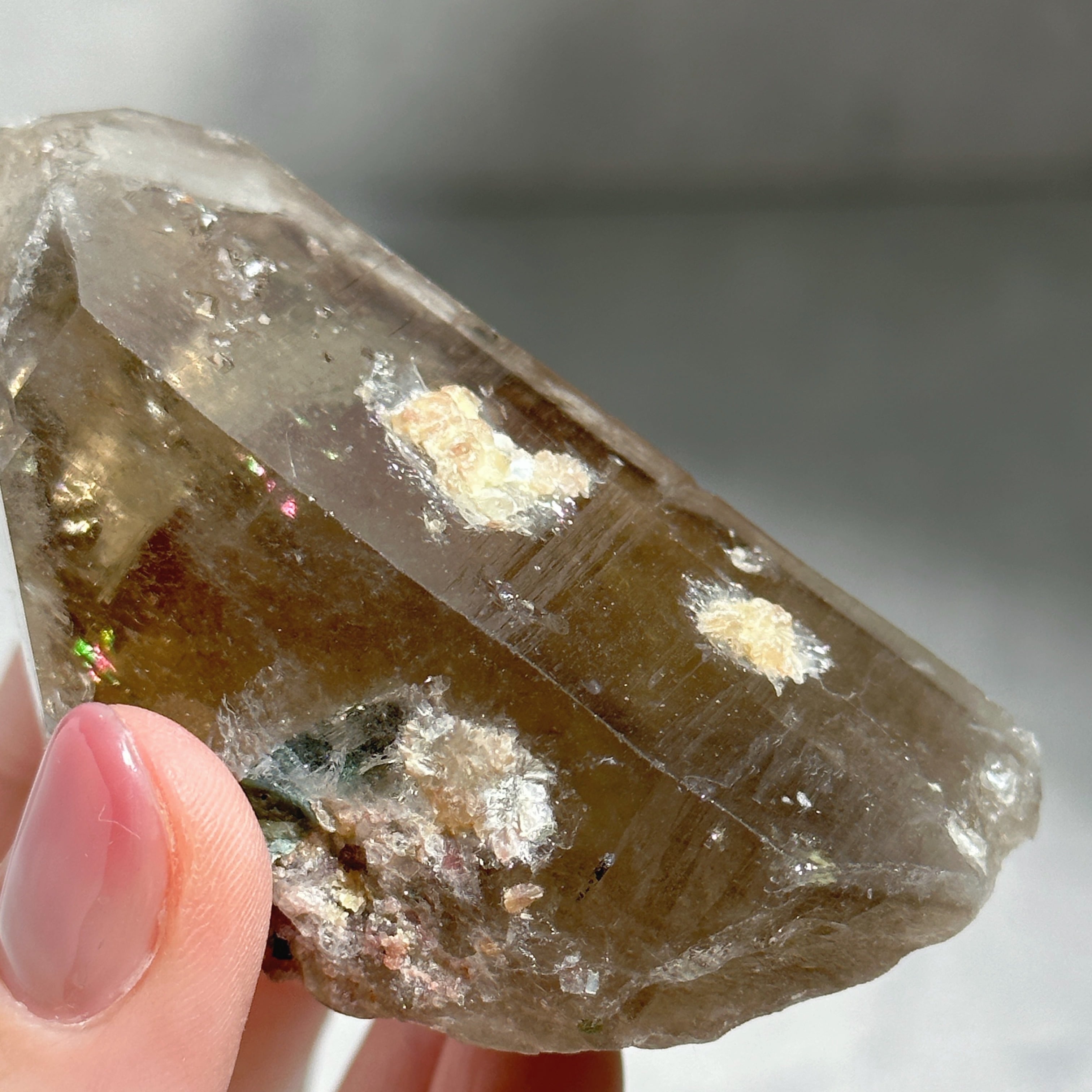 トルマリン入り◎シトリン（黄水晶） 原石03◇ Citrine ◇ 天然石