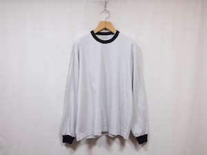 UNIVERSAL PRODUCTS. ORIGINAL BORDER L/S T-SIRTS WHITE”