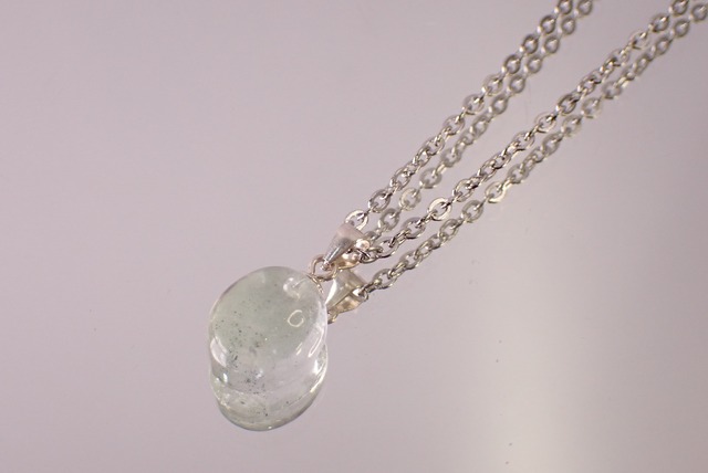 SV925 アクアマリンネックレス　[D3-36]