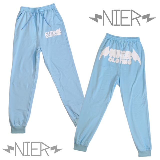 NIER LOGO SWEATPANTS【ミルクブルー】