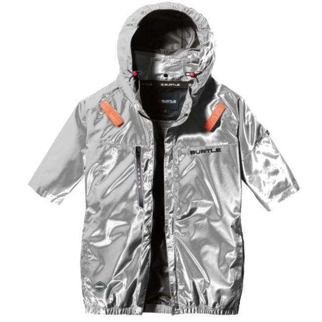 空調服 半袖 バートル Mサイズ 限定メタリックシルバー 2096HBL 空調服 半袖 バートル Mサイズ 限定メタリックシルバー 2096HBL バイ