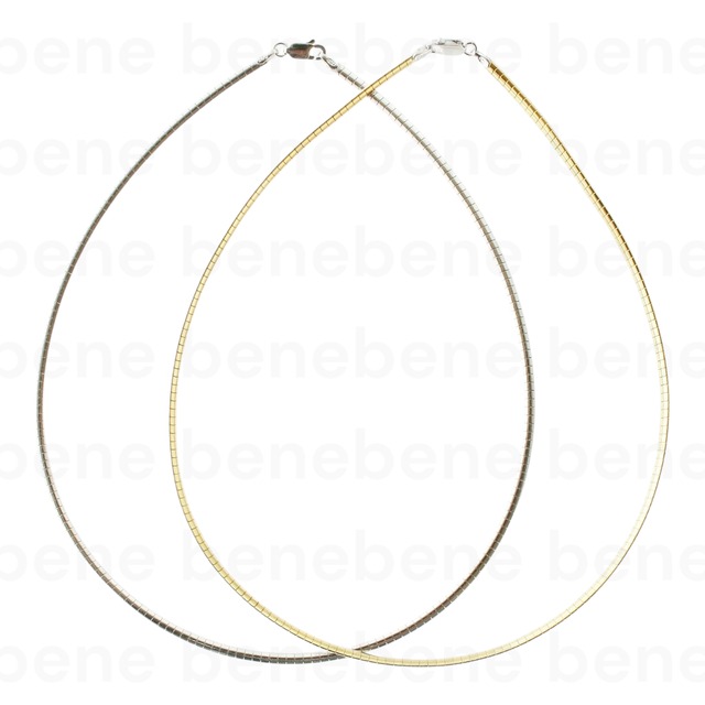 ｵﾒｶﾞ：ﾘﾊﾞｰｼﾌﾞﾙ 40cm/2.5mm巾 Gﾒｯｷ面/Rﾒｯｷ面