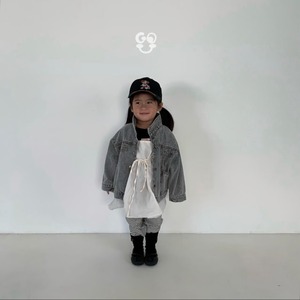 【GO.U】エアリーレイヤードワンピース oatmeal 90〜140cm 240207go