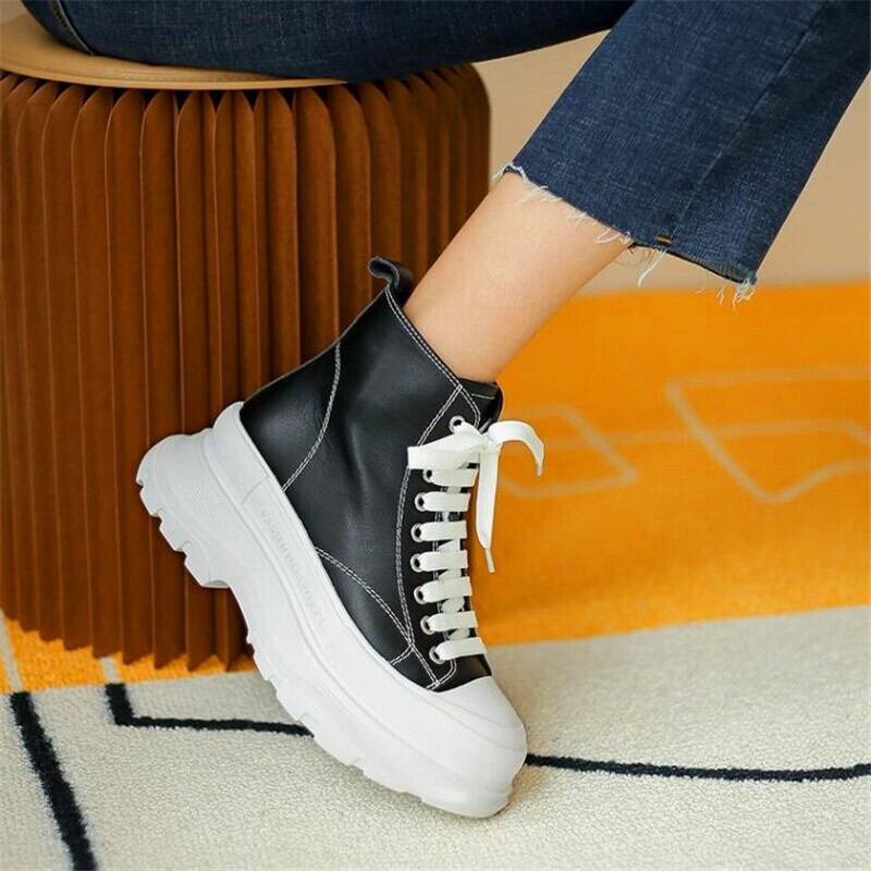 【新作】【送料無料】 ハイトップレースアップハイヒールブーツブラック増加した厚底ハイヒールブーツ秋冬モデルのレディースハイヒール 靴 シューズ オータム 秋物 ウィンター 冬物 10b399284278890