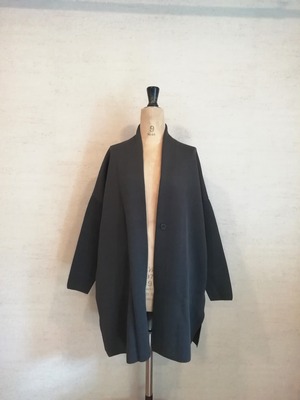 【KEIICHILO】コットンスムースチェスターコート　チャコール