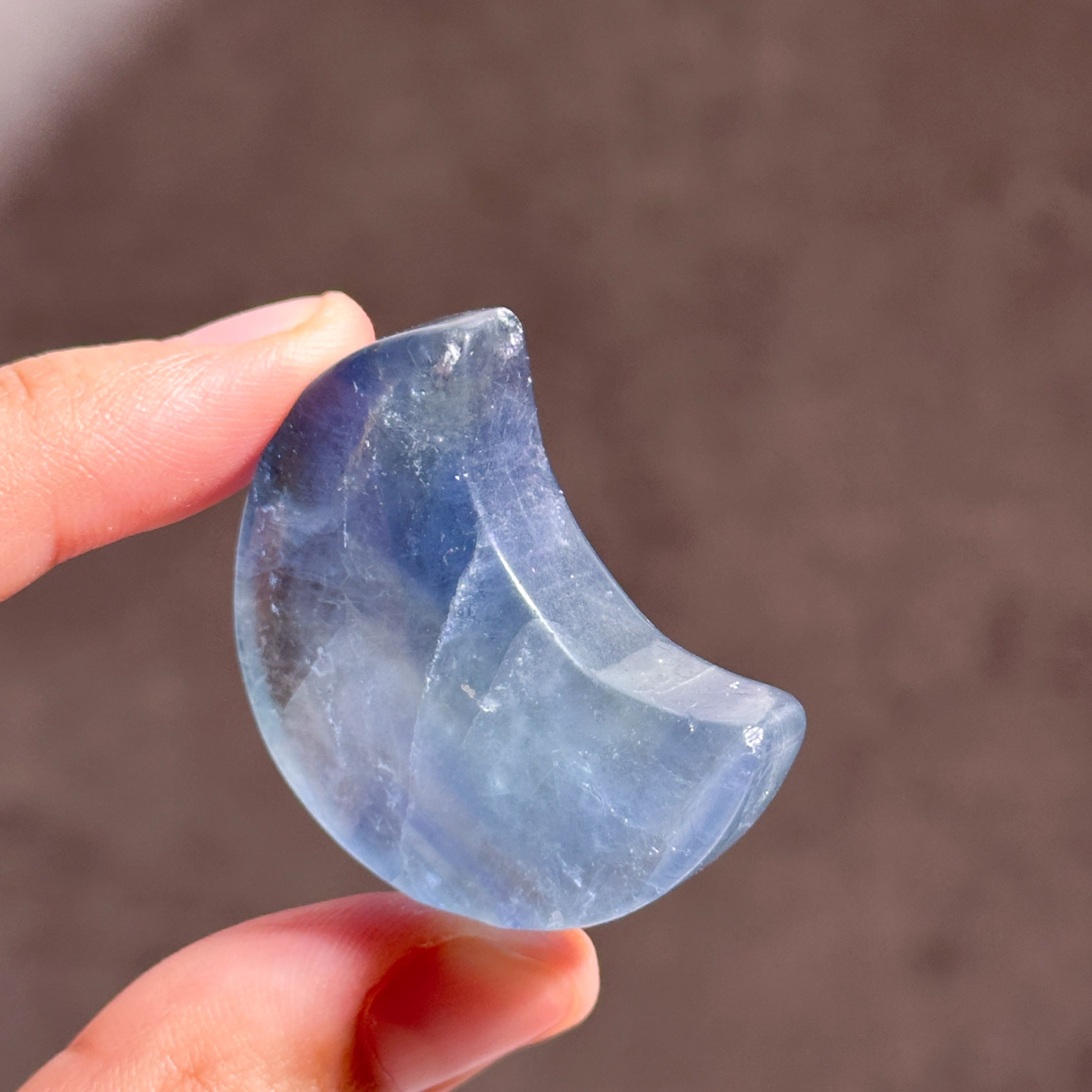 ブルーフローライト 三日月15◇ Fluorite ◇天然石・鉱物