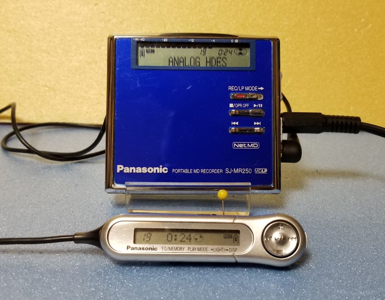 MDポータブルレコーダー Panasonic SJ-MR250 MDLP 完動品・動作保証