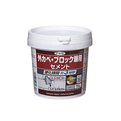 アサヒペン セメント系補修材 外カベ・ブロック塀用セメント 750g C012グレー系 コンクリート面 壁用 ひび割れ補修 穴補修 日本製