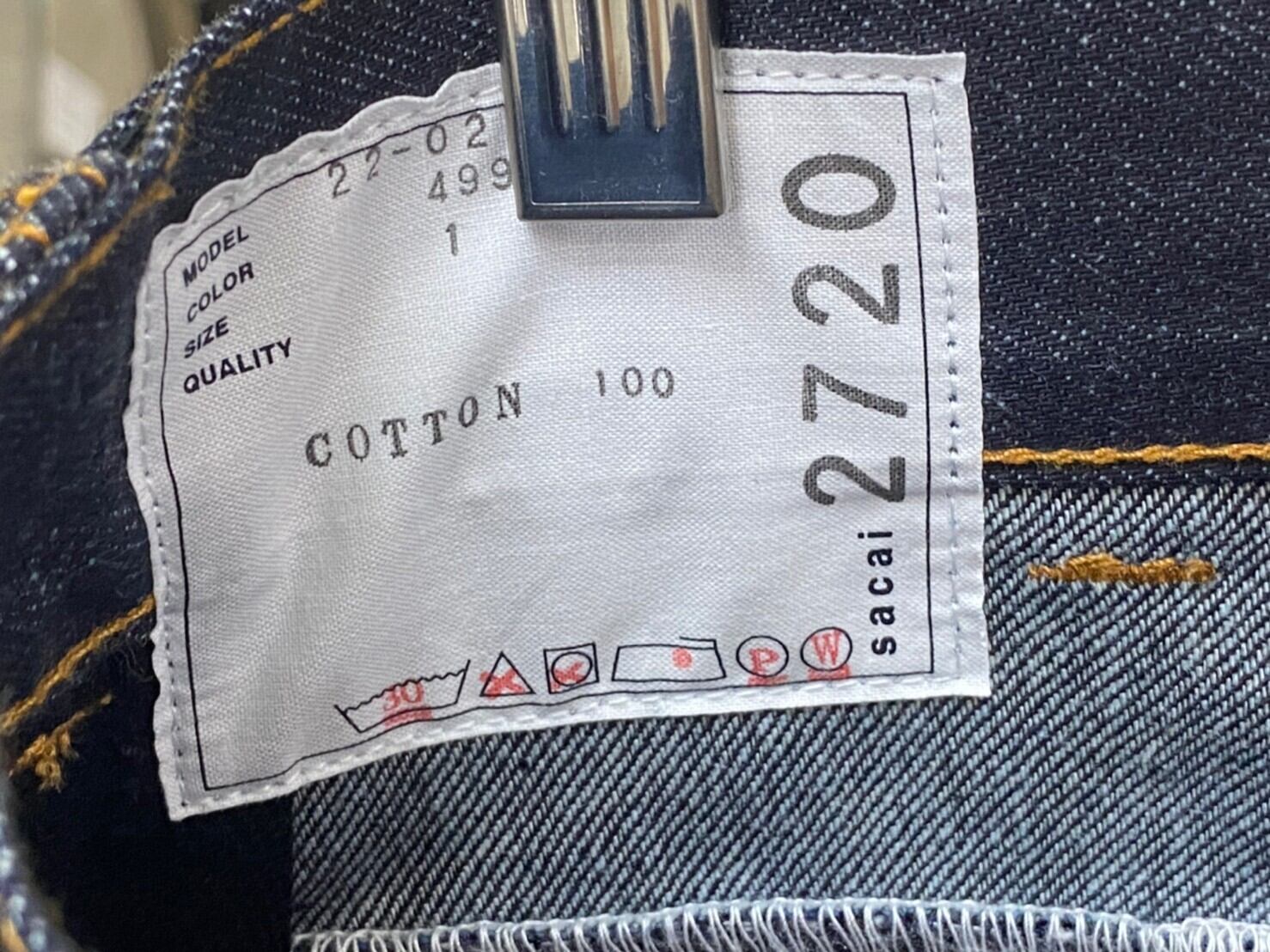 sacai 22SS BELTED DENIM 1 INDIGO 22-02720M 197141 | BRAND BUYERS OSAKA