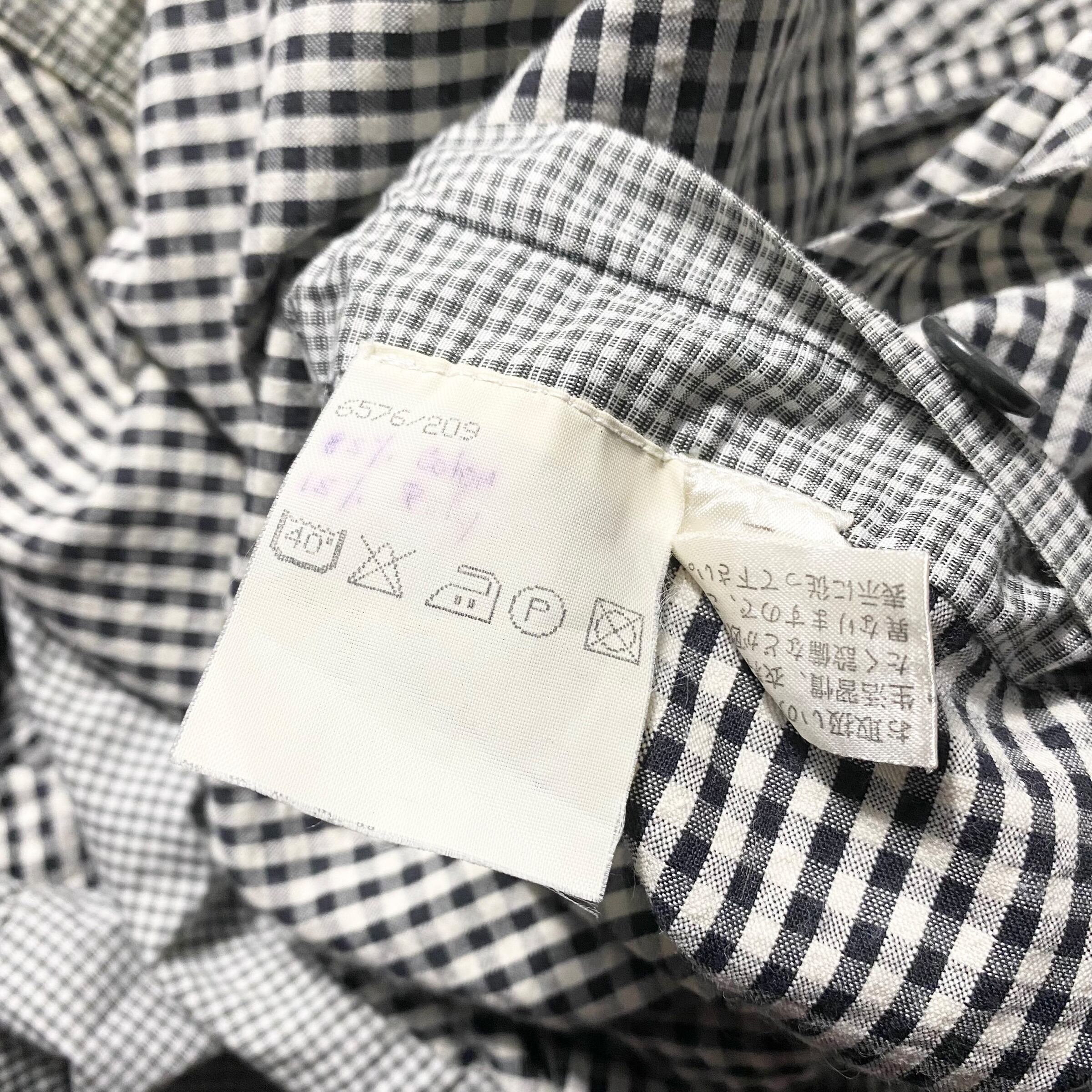 ARNYS PARIS gingham check seersucker “FORESTIERE” type jacket