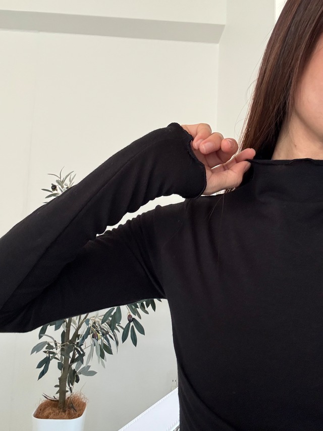 (即納) sleek / Nalary pola frill tee 3color