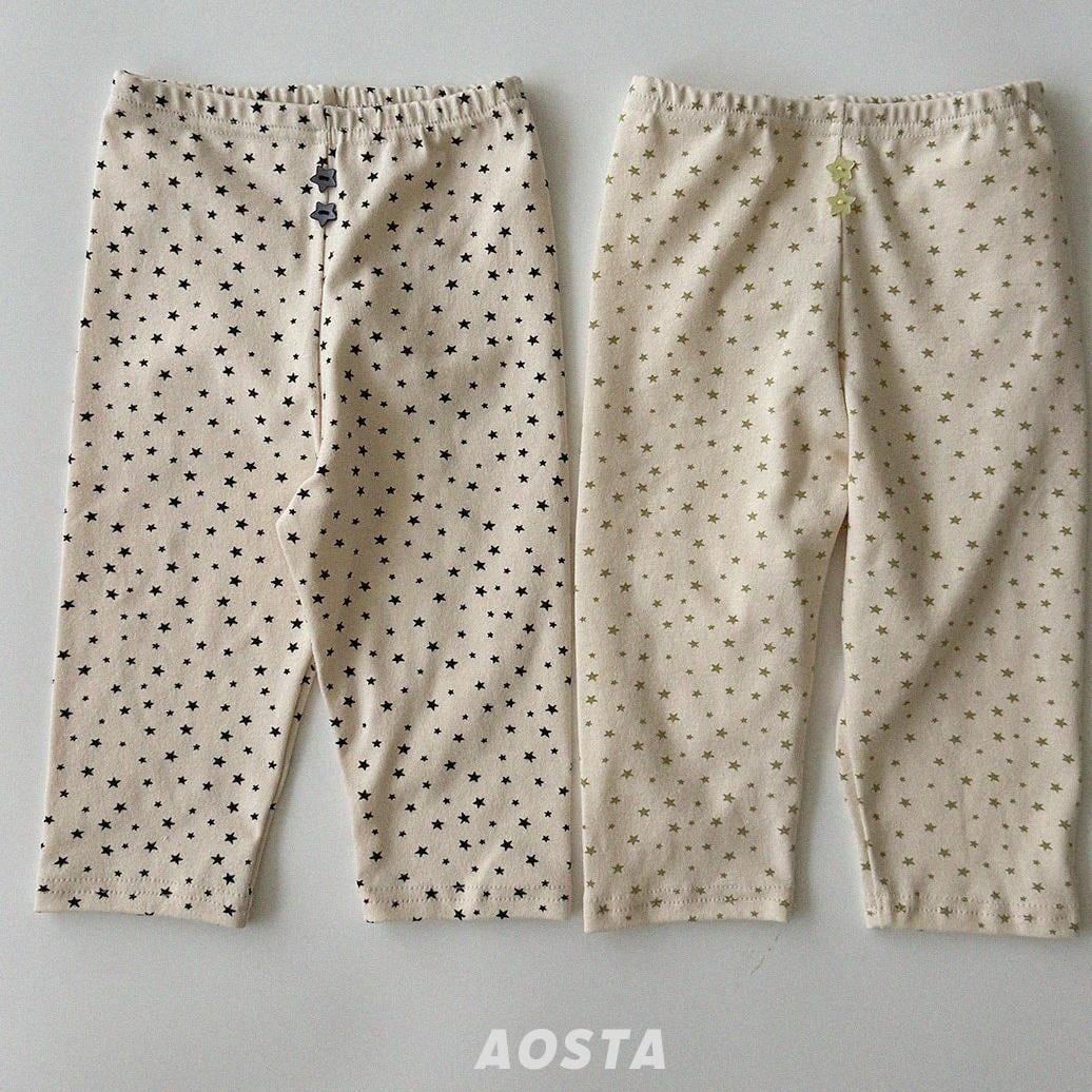 【2点送料無料】«予約»«Aosta» こんぺいとうレギンス 2colors