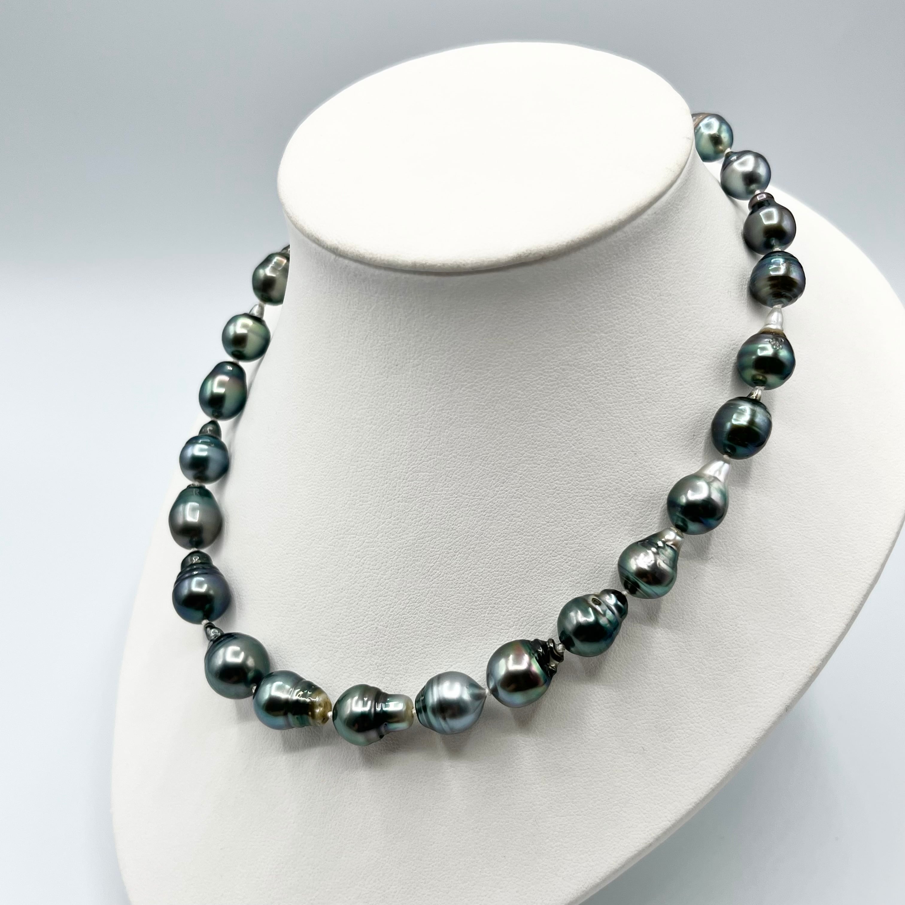 黒蝶バロック真珠ネックレス 9.3-13.0mm | OISE JEWELRY オンライン