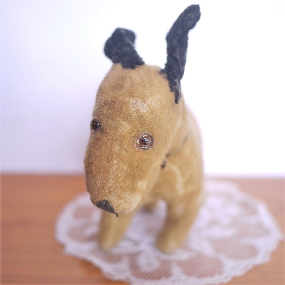 犬 ブルテリア ドイツ 古いぬいぐるみ