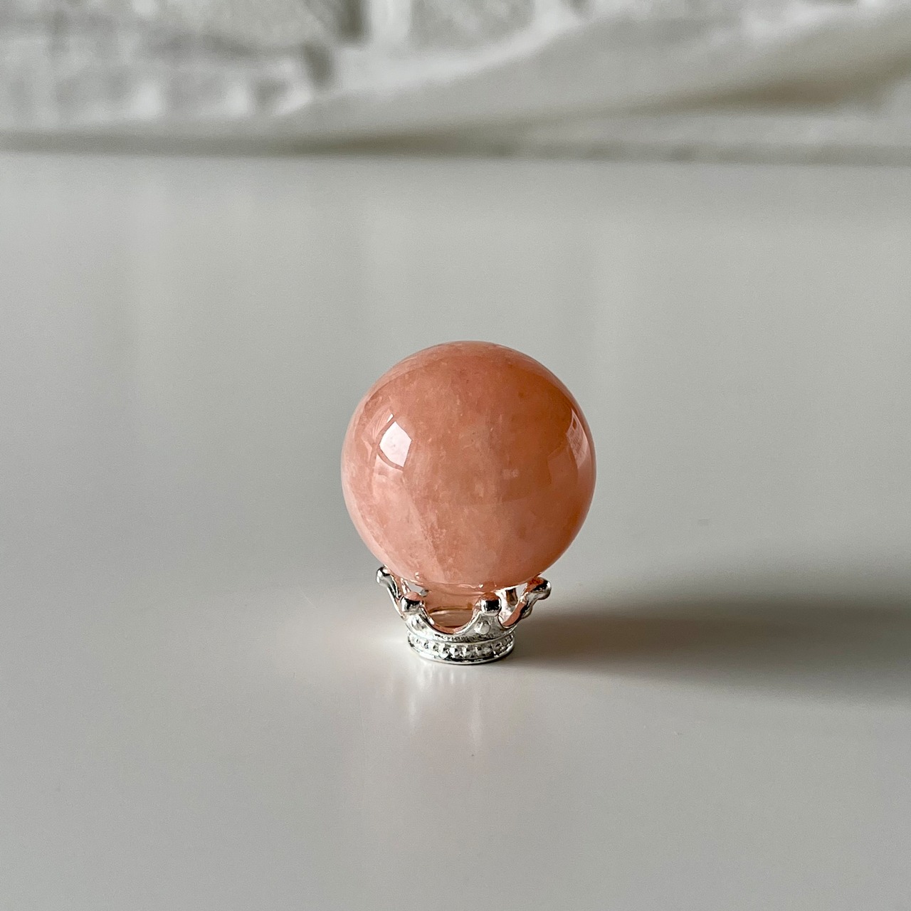 モルガナイトスフィア1＊ベリル＊天然石インテリア＊置き物