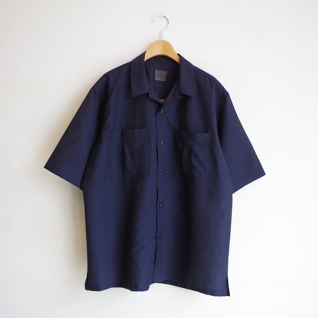 comm.arch.  Cotton Linen Open Collar S/S Shirt