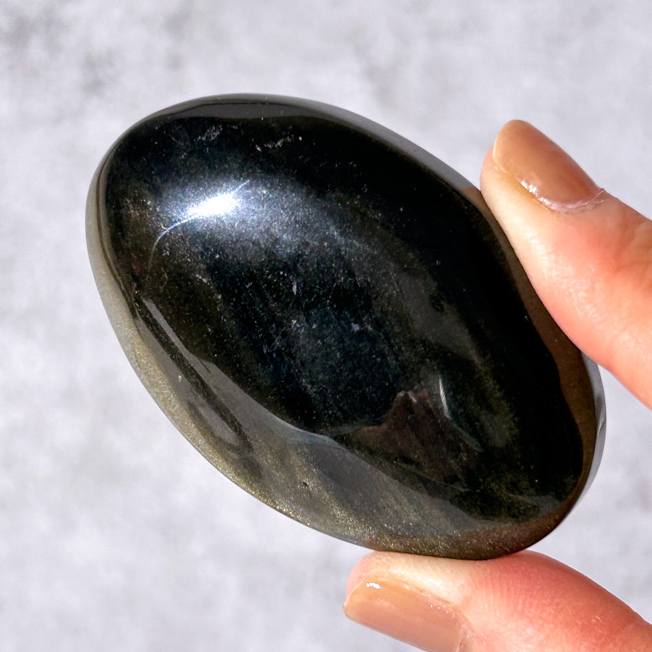 ゴールデンオブシディアン パーム * Golden Obsidian * 天然石