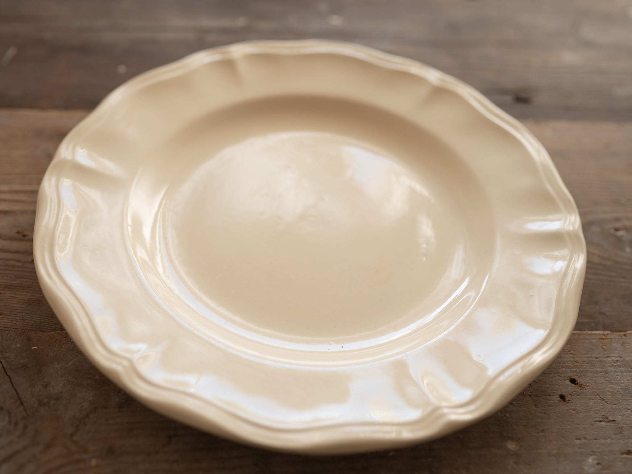 サルグミンヌ 花リムプレートD フランスアンティーク