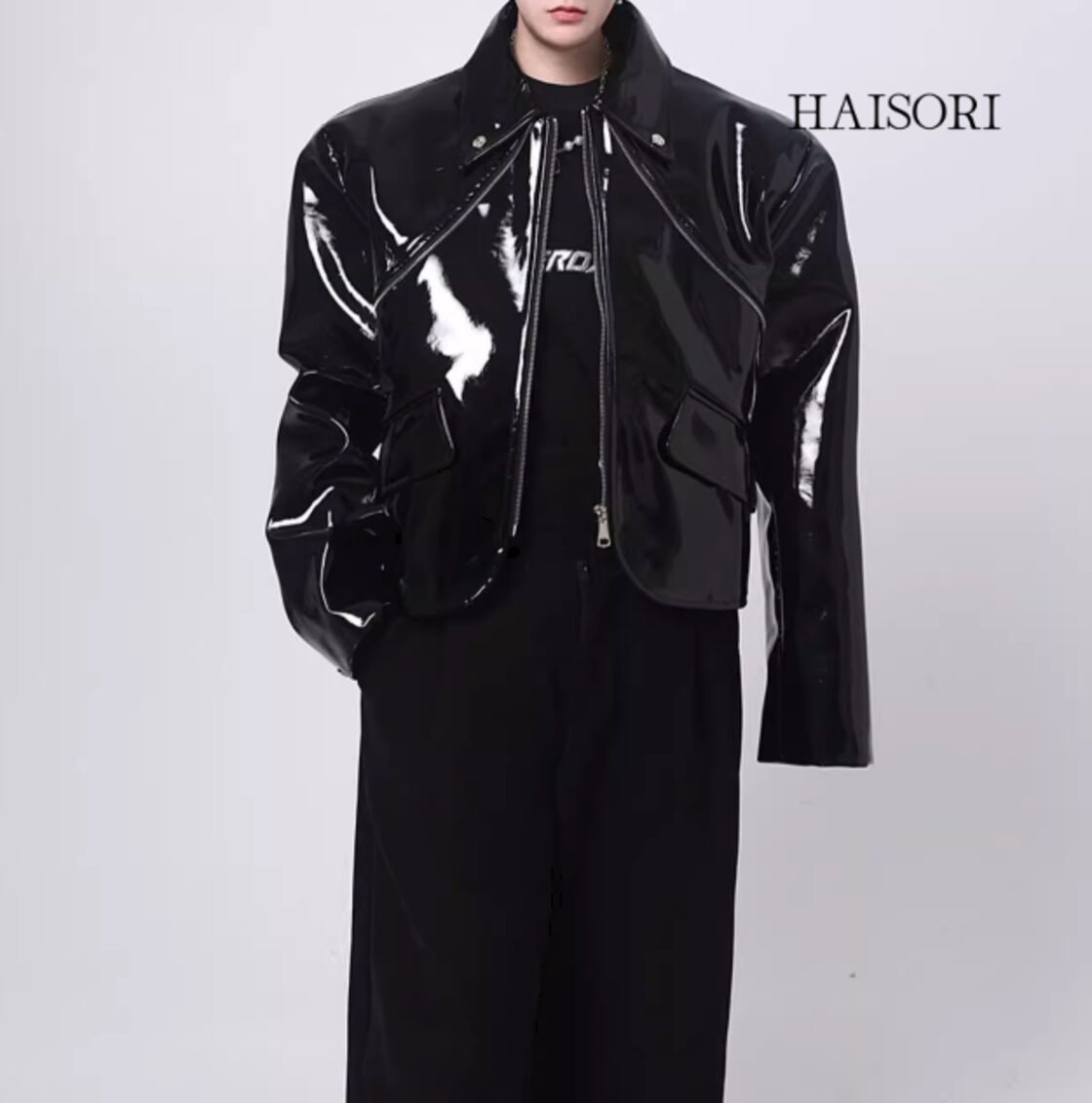 PU fabric stylish design zippered jacket | Pay ID