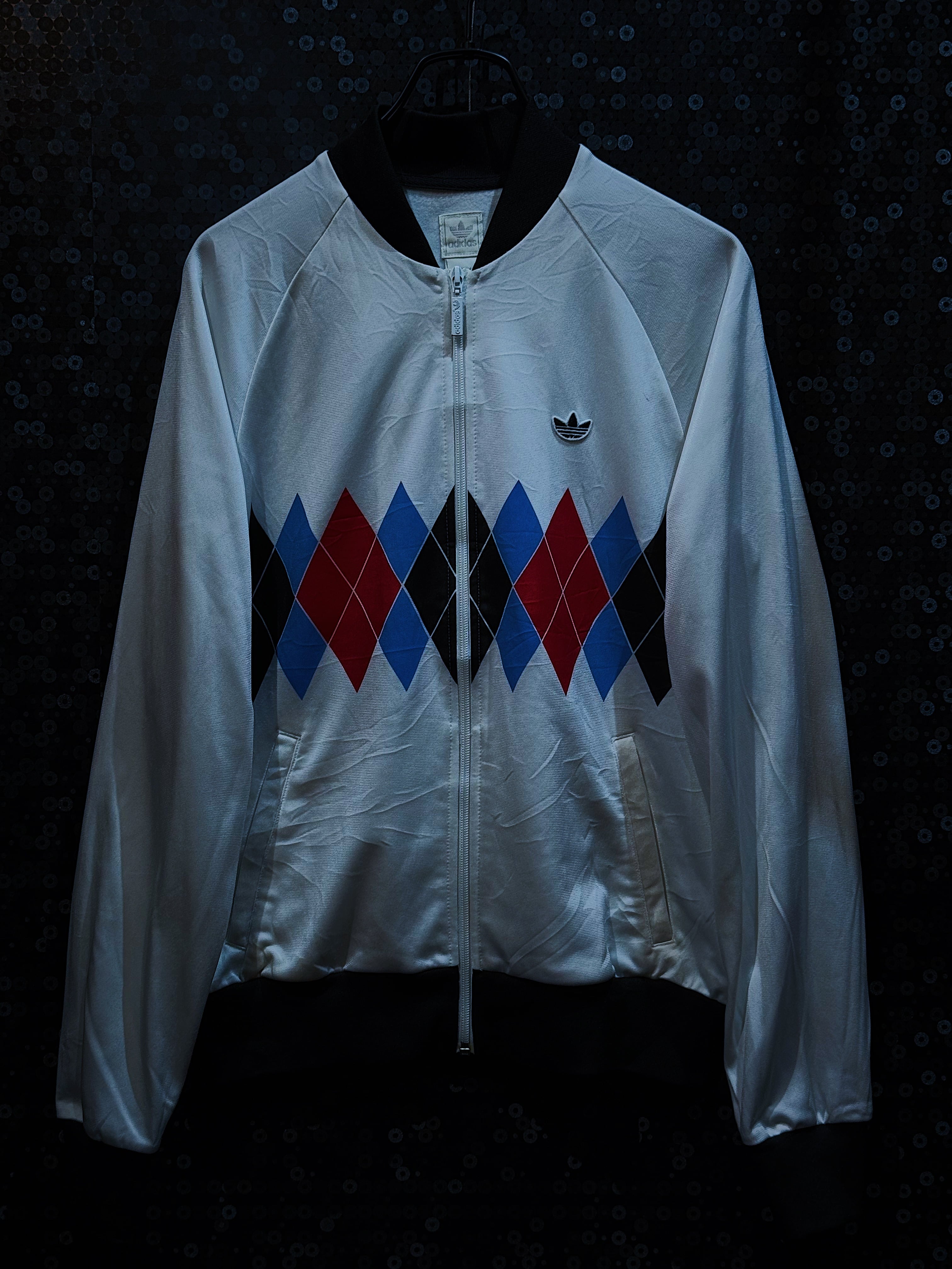 【ÆIEM】"adidas original"vintage trefoil logo multicolored rhombus detail track jacket