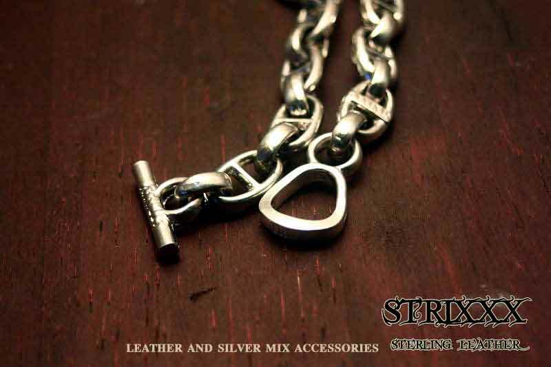 30 ナローH型ターンブレスレット | STRIXXX sterling leather