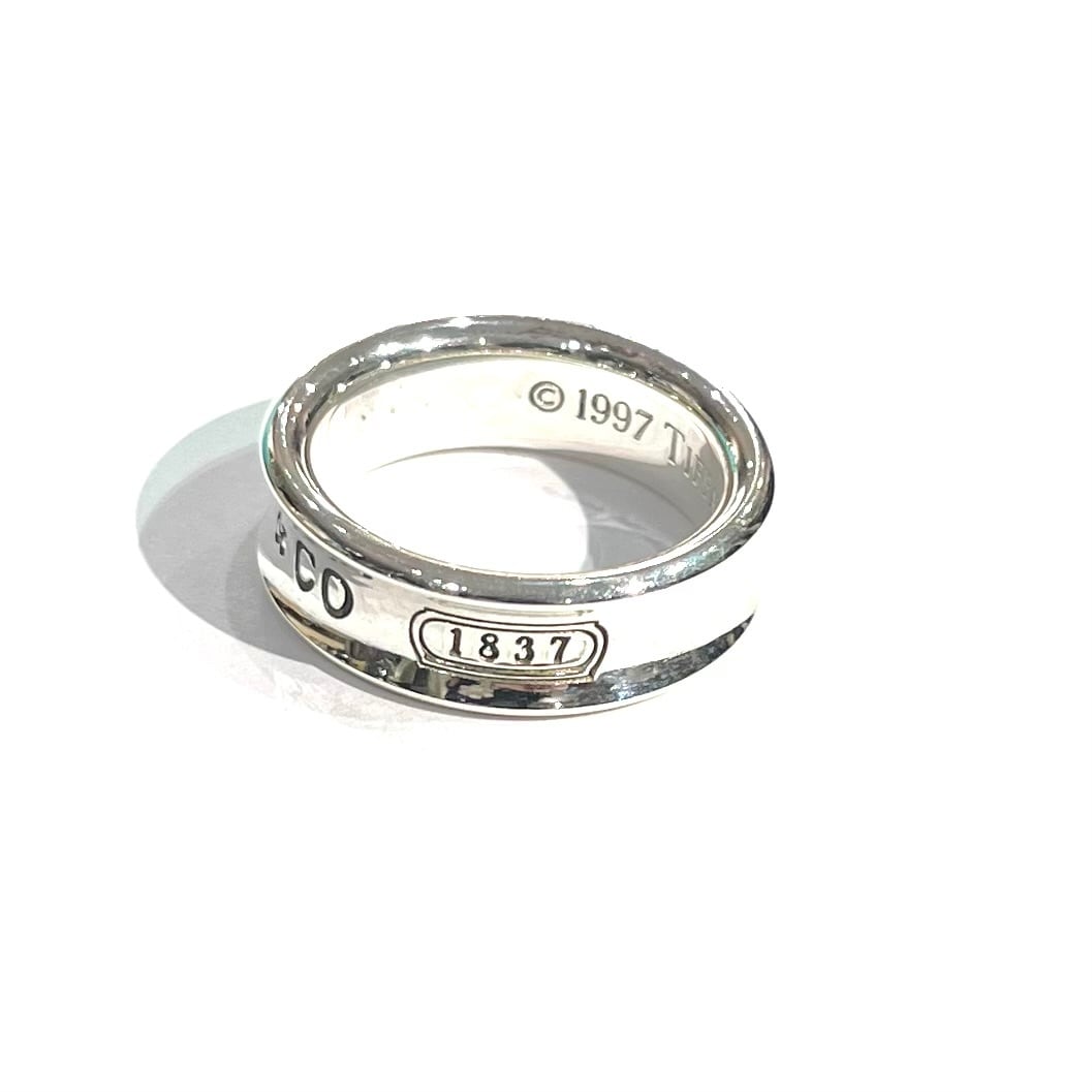 TIFFANY&CO】【15号】1970 ティファニーナローデザインシルバーリング TIFFANY&CO】【15号】1970 ティファニーナローデザインシルバーリング