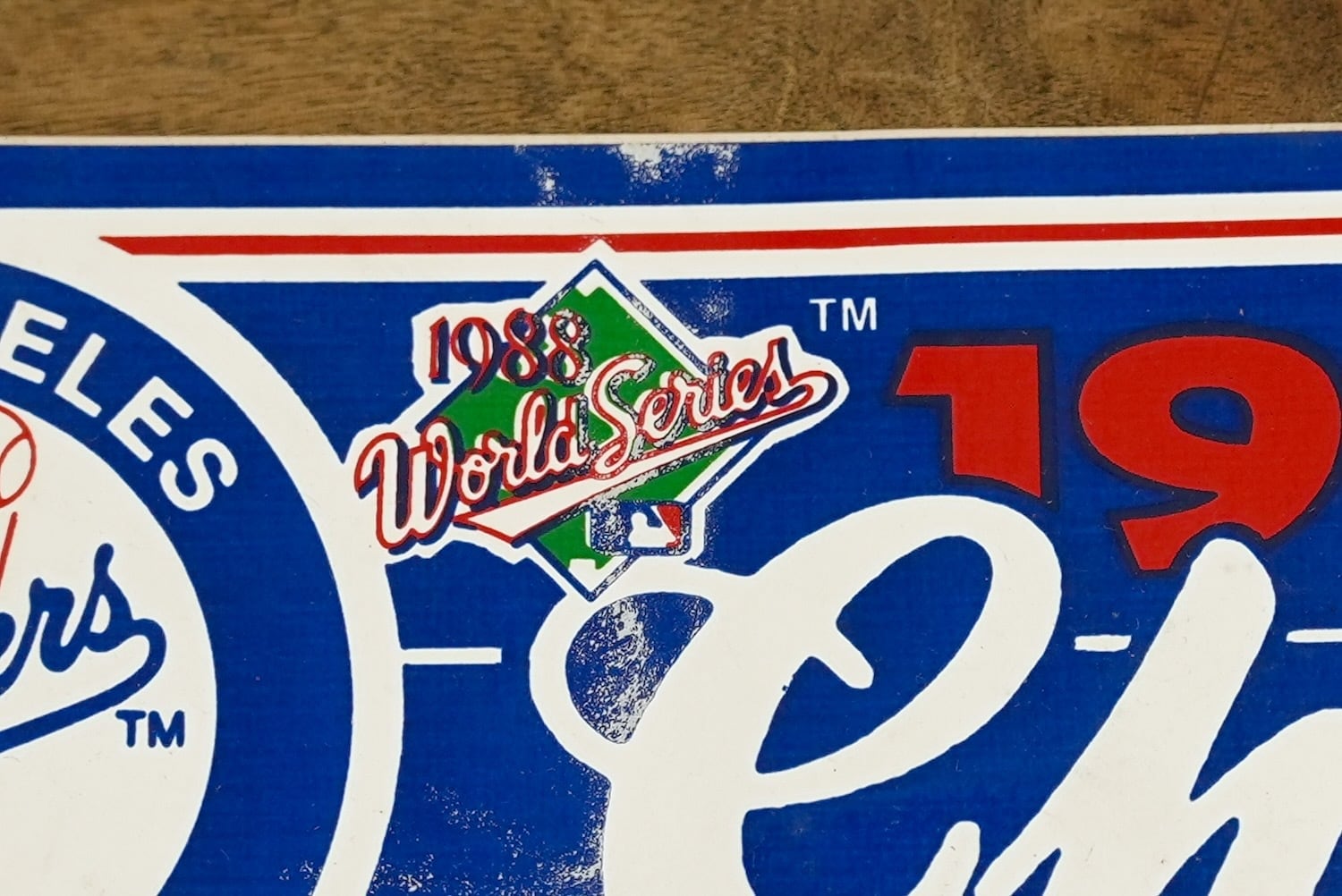 4332M2 Los Angels Dodgers 1988 World Champion Win Craft Sticker