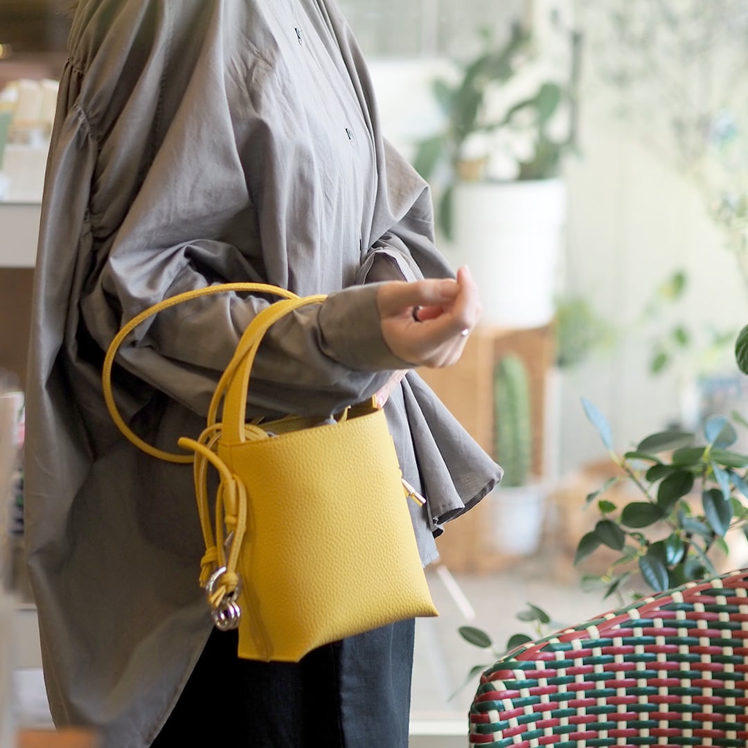 1050 シュリンク ミニ ショルダーバッグ 2WAY H.62 アッシュソワソン