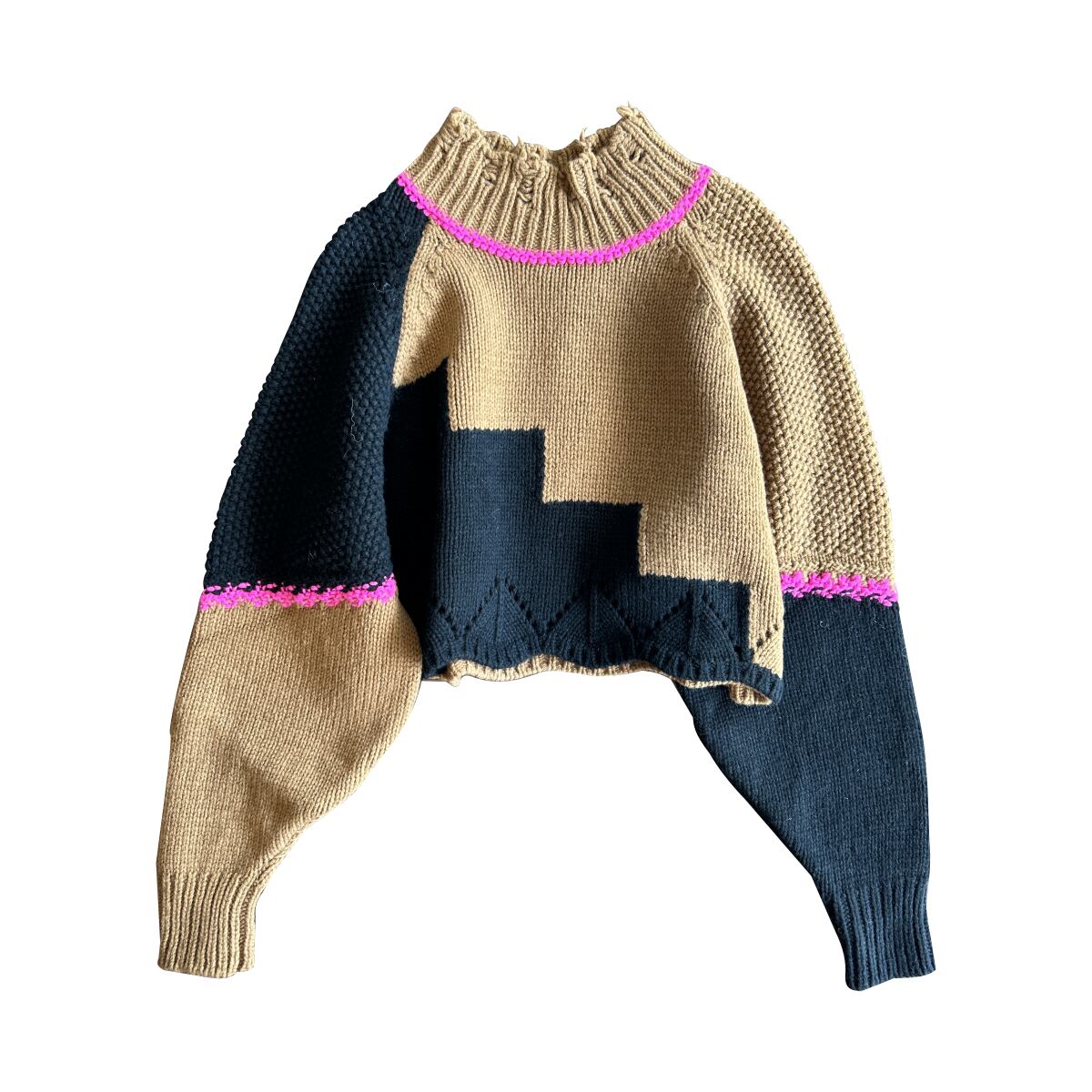 Mini crash-Sweater〖OFHANDMADE〗オフハンドメイド ミニクラッシュ