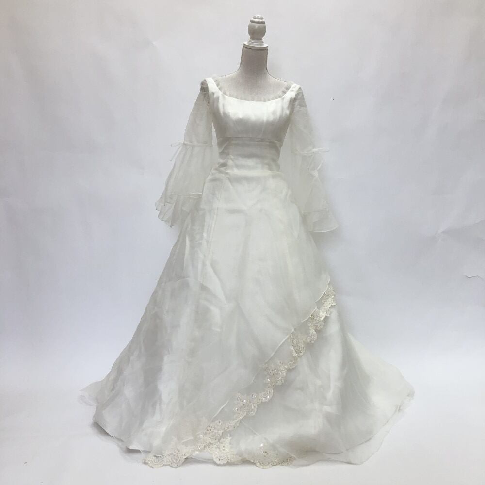 中古 ウェディングドレス Aライン ホワイト 9号 W-344