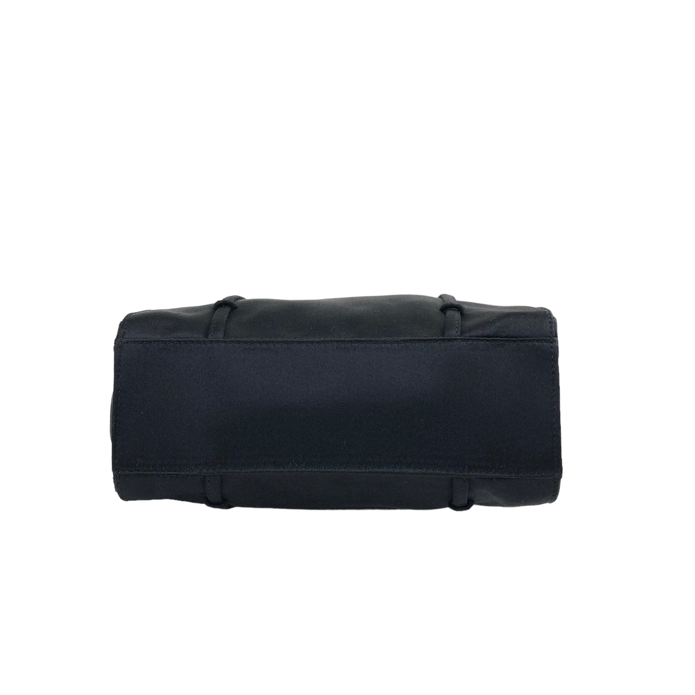 PRADA プラダ ハンドバッグ ブラック ロゴ ナイロン B6063 PRADA プラダ ハンドバッグ ブラック ロゴ ナイロン B6063