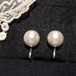 パール風の一粒イヤリング　 アクセサリーのセール通販　11182E