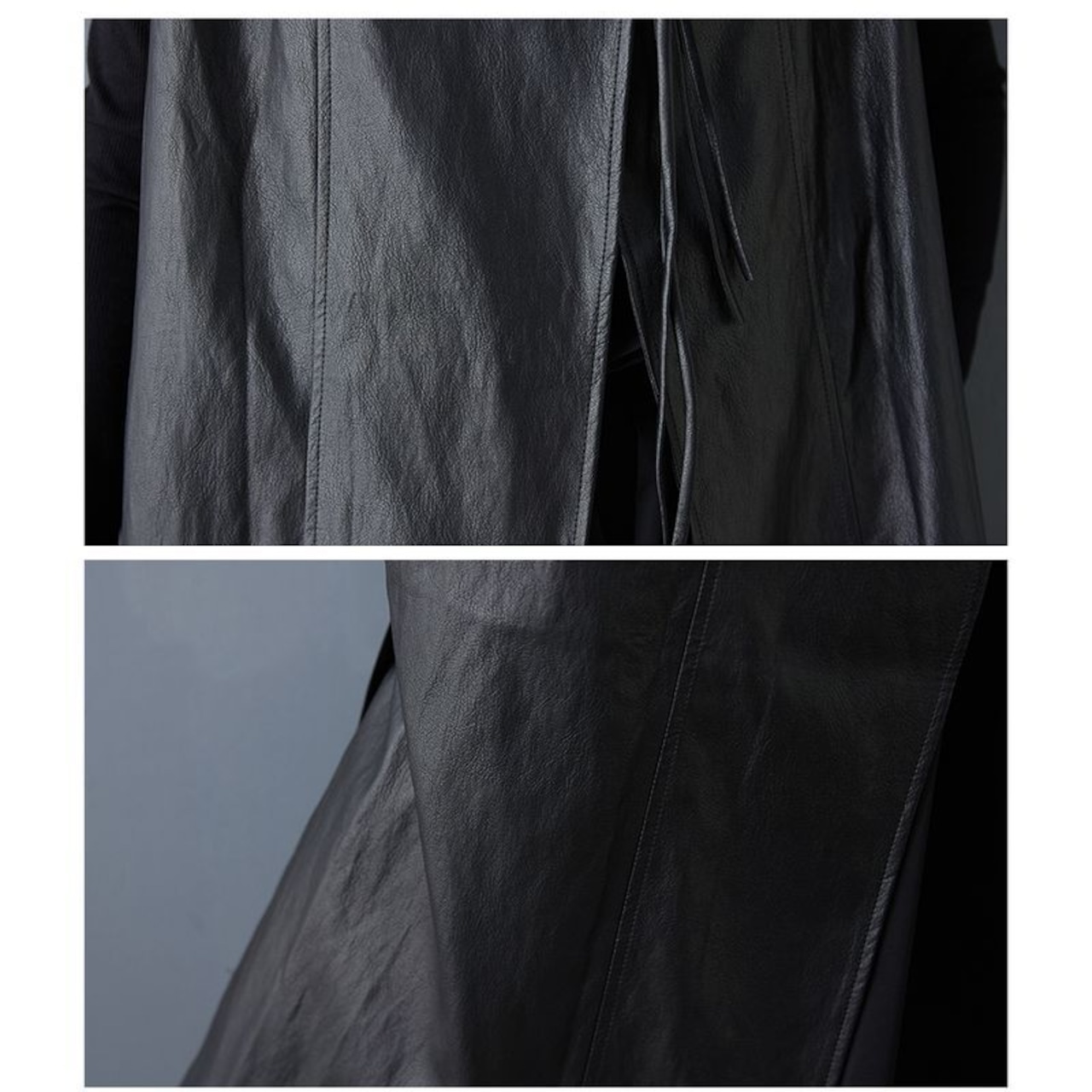 ロング丈 ブラック ベスト 60044