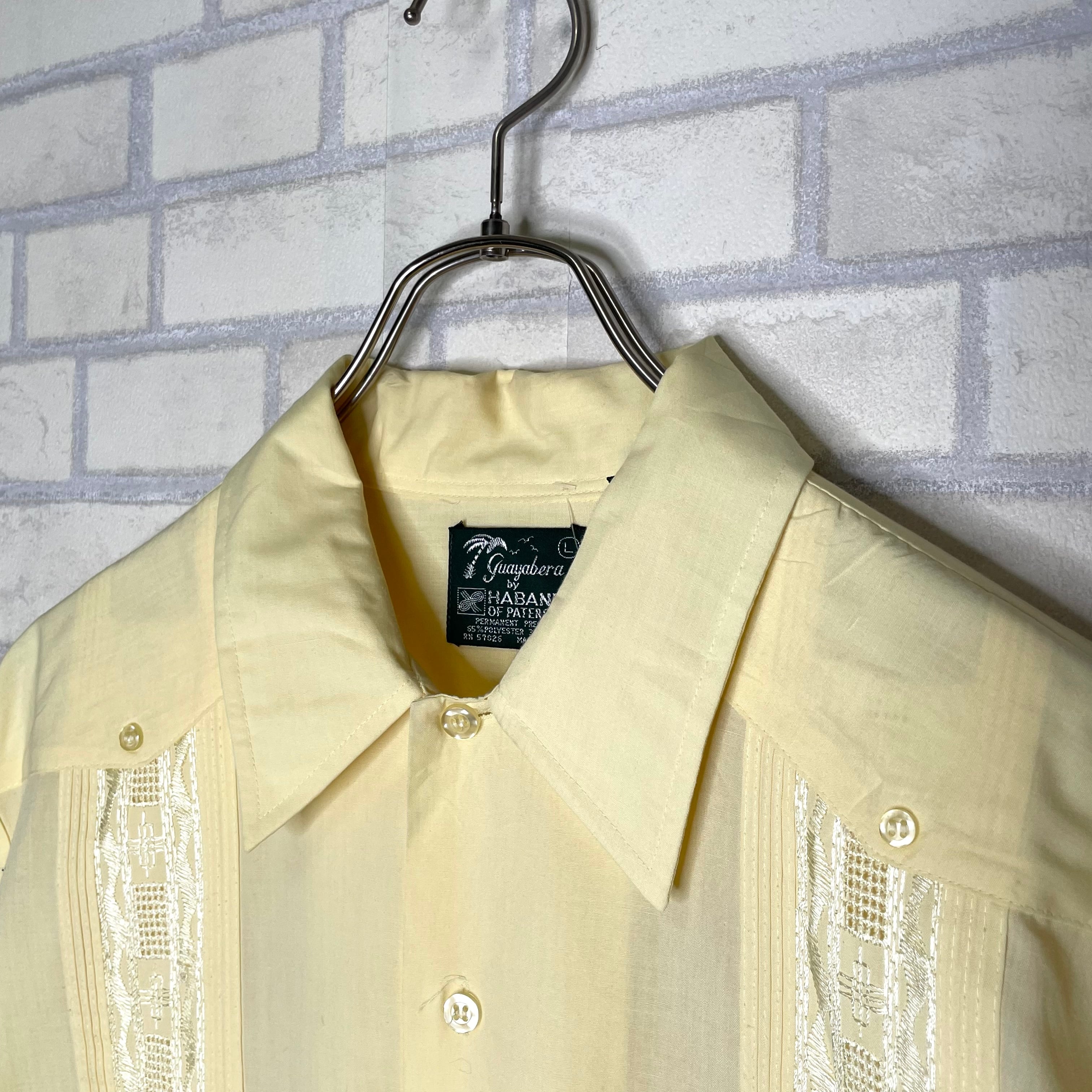 guayabera by HABAND 半袖キューバシャツ L（XL相当） ポリエステル
