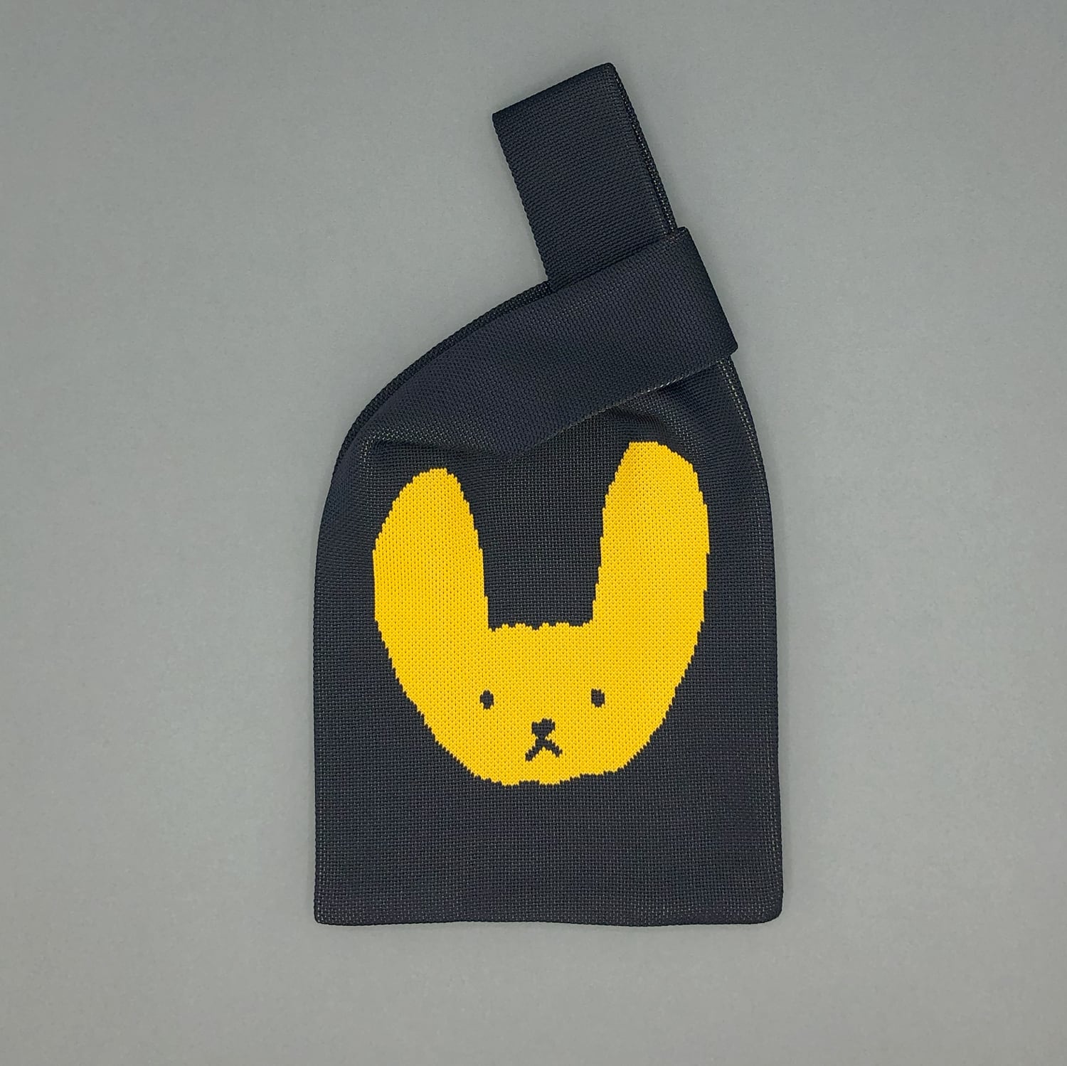 JIN KITAMURA】KNIT MINI MARCHE BAG イエローのうさぎ ニット ミニ