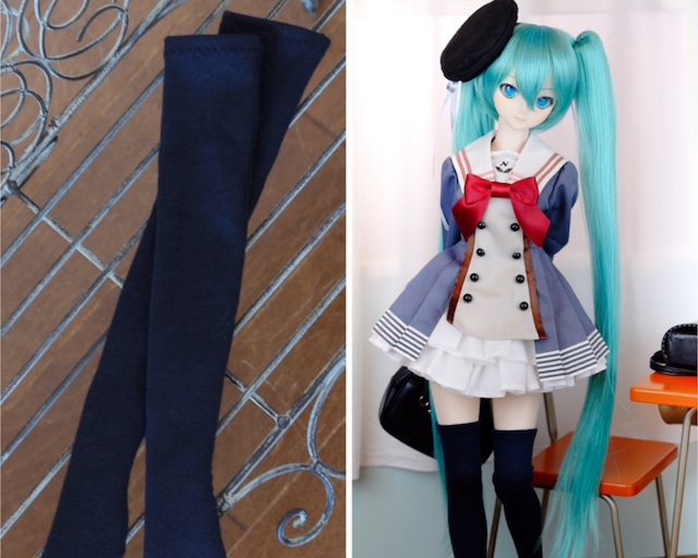 DD / DDS / Smartdoll対応OF ニーハイソックス(紺色) knee-high socks(dark blue)